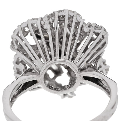 Parker & West by FASHIONPHILE 18K White Gold Diamond 1.80ctw Flower Spiral Cocktail Ring 52 6 5 of 6