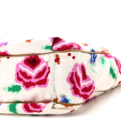 Chanel Canvas Floral Print Tote Multicolor 10 of 11