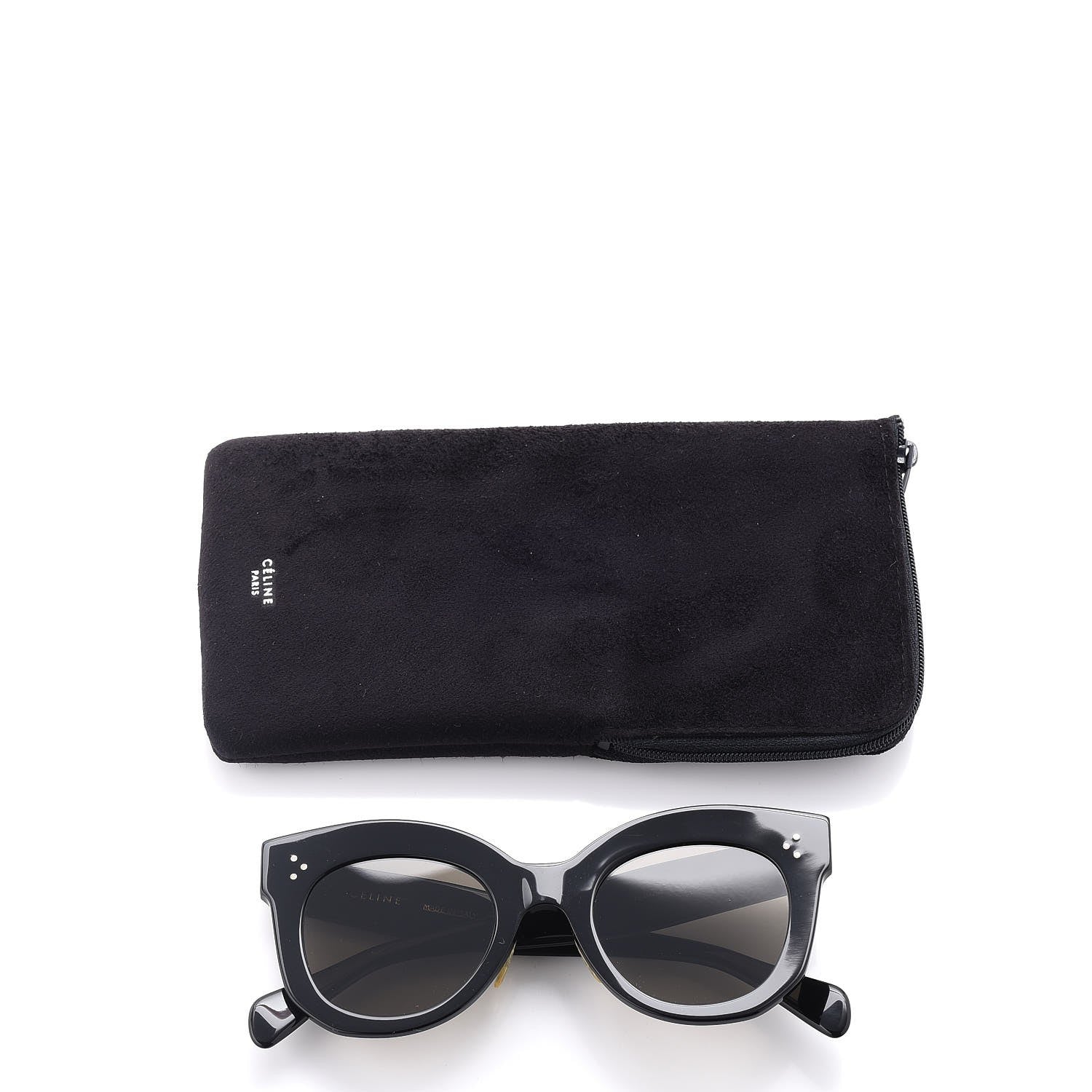 Celine Chris Sunglasses CL 41443/S Black 8 of 8