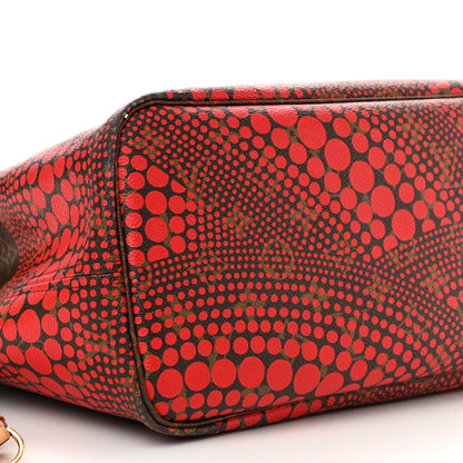 Louis Vuitton Monogram Kusama Waves Neverfull MM Red 10 of 21