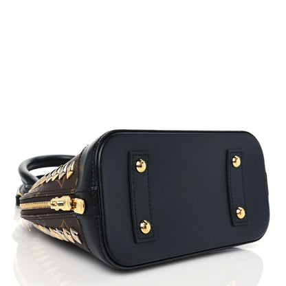 Louis Vuitton Monogram Macassar Studded Alma BB 3 of 8