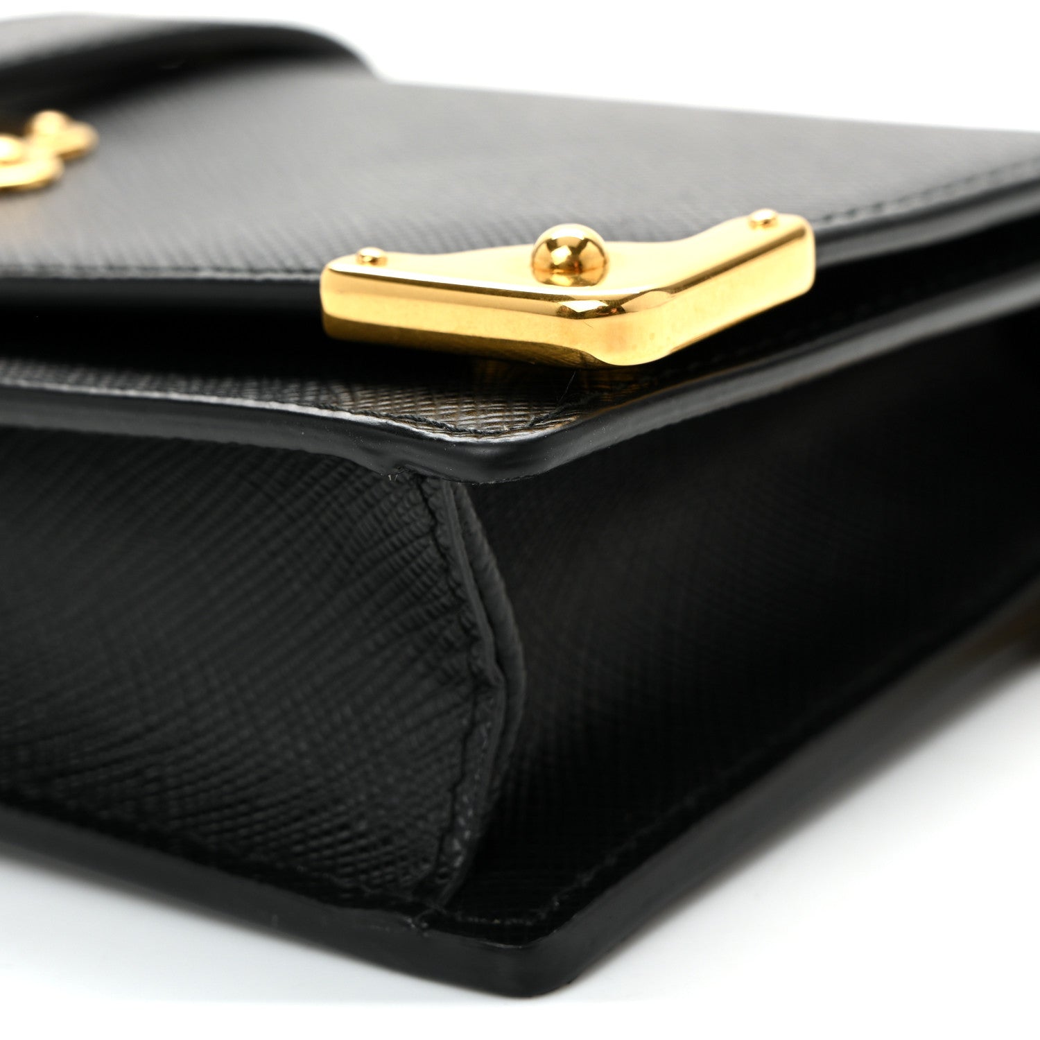 Prada Saffiano Cahier Mini Bag Black 9 of 9