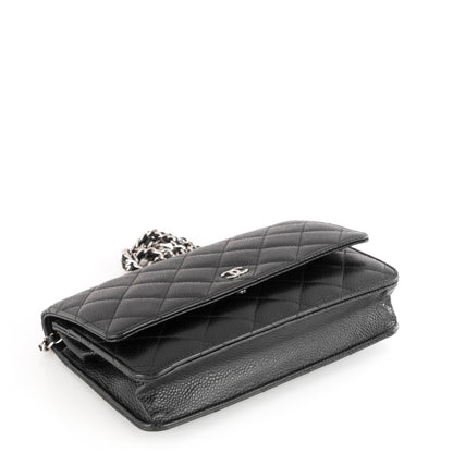 Chanel Caviar Quilted Wallet On Chain WOC Black 4 of 8