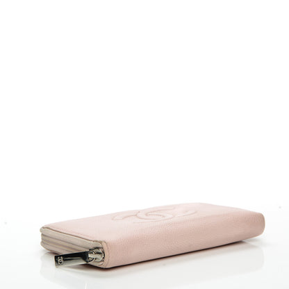 Chanel Caviar Large Timeless CC Zip Around Wallet Light Pink 5 of 13