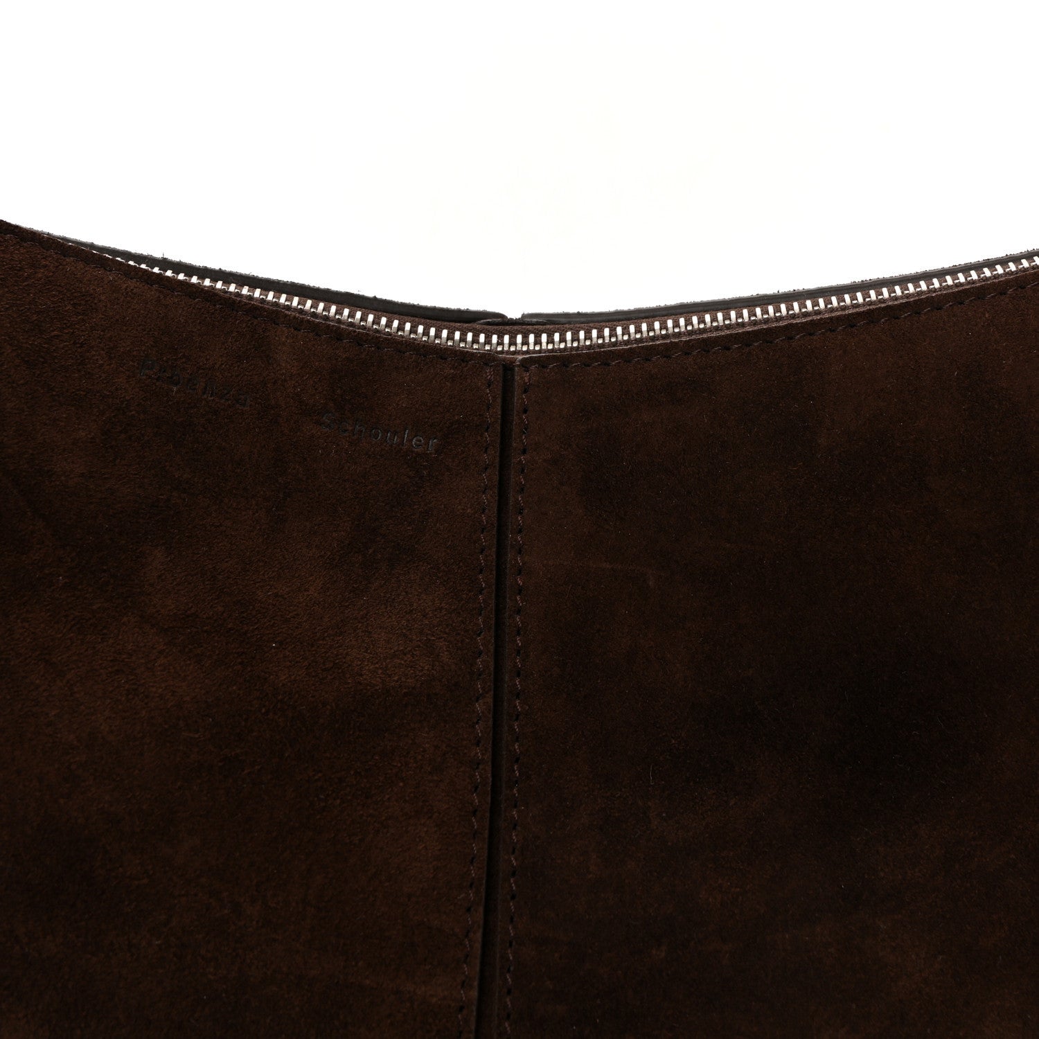 Proenza Schouler Suede Calfskin Slide Bag Chocolate 7 of 9