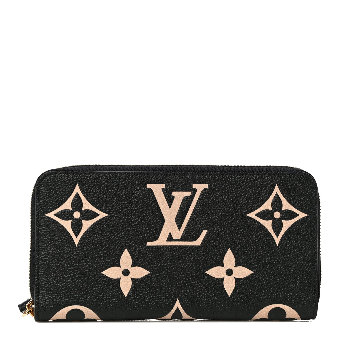 Empreinte Monogram Giant Zippy Wallet Black Beige
