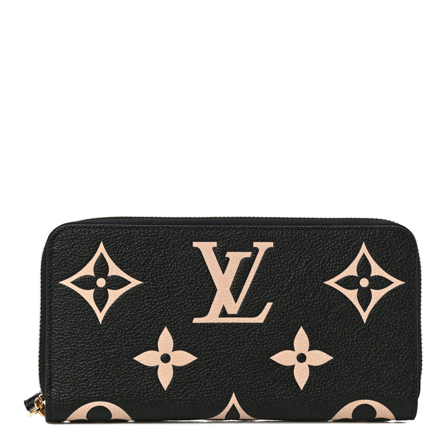 Louis Vuitton Empreinte Monogram Giant Zippy Wallet Black Beige 1 of 9