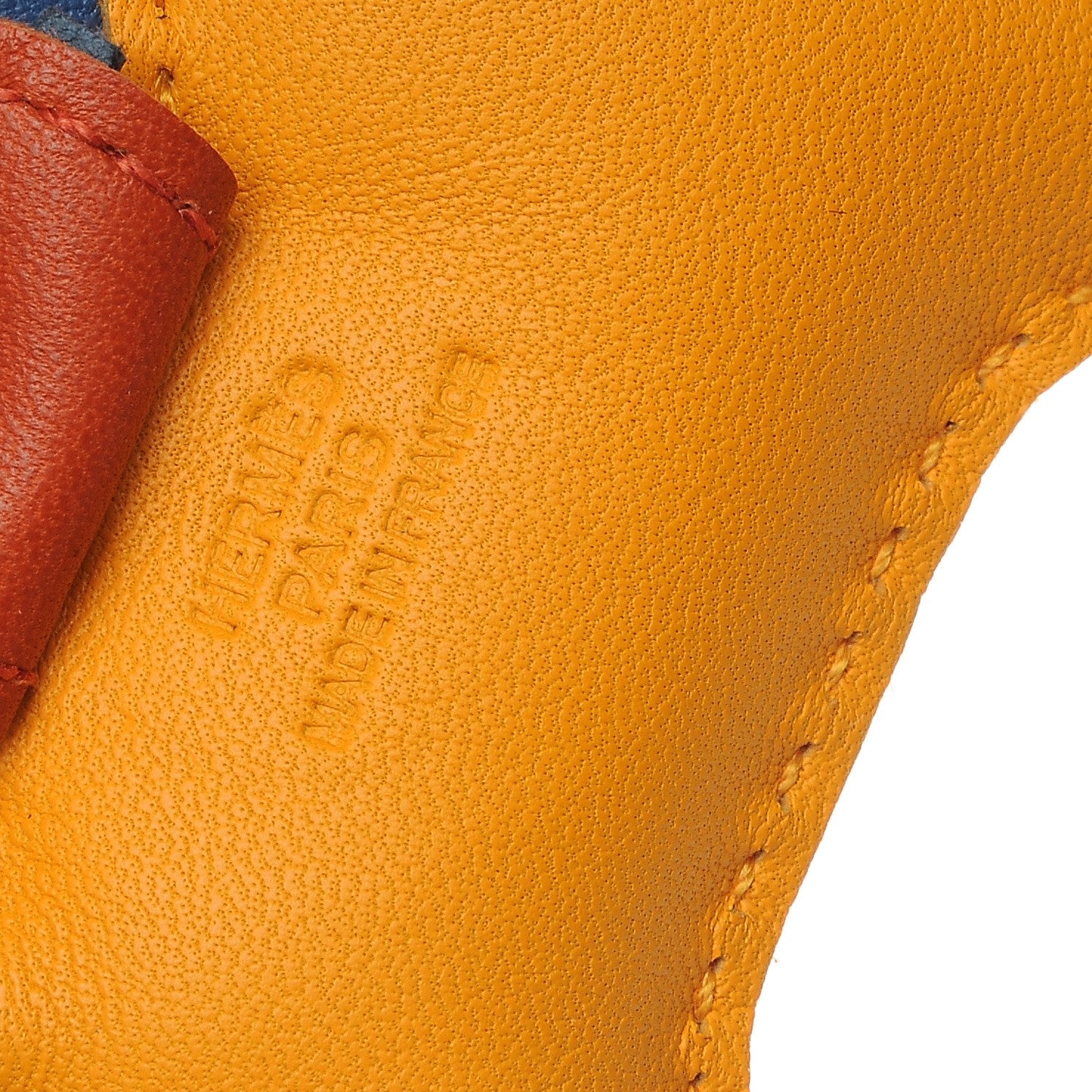Hermes Milo Lambskin Grigri Rodeo Horse Bag Charm PM Jaune D'Or Bleu Agate Cornaline 3 of 4