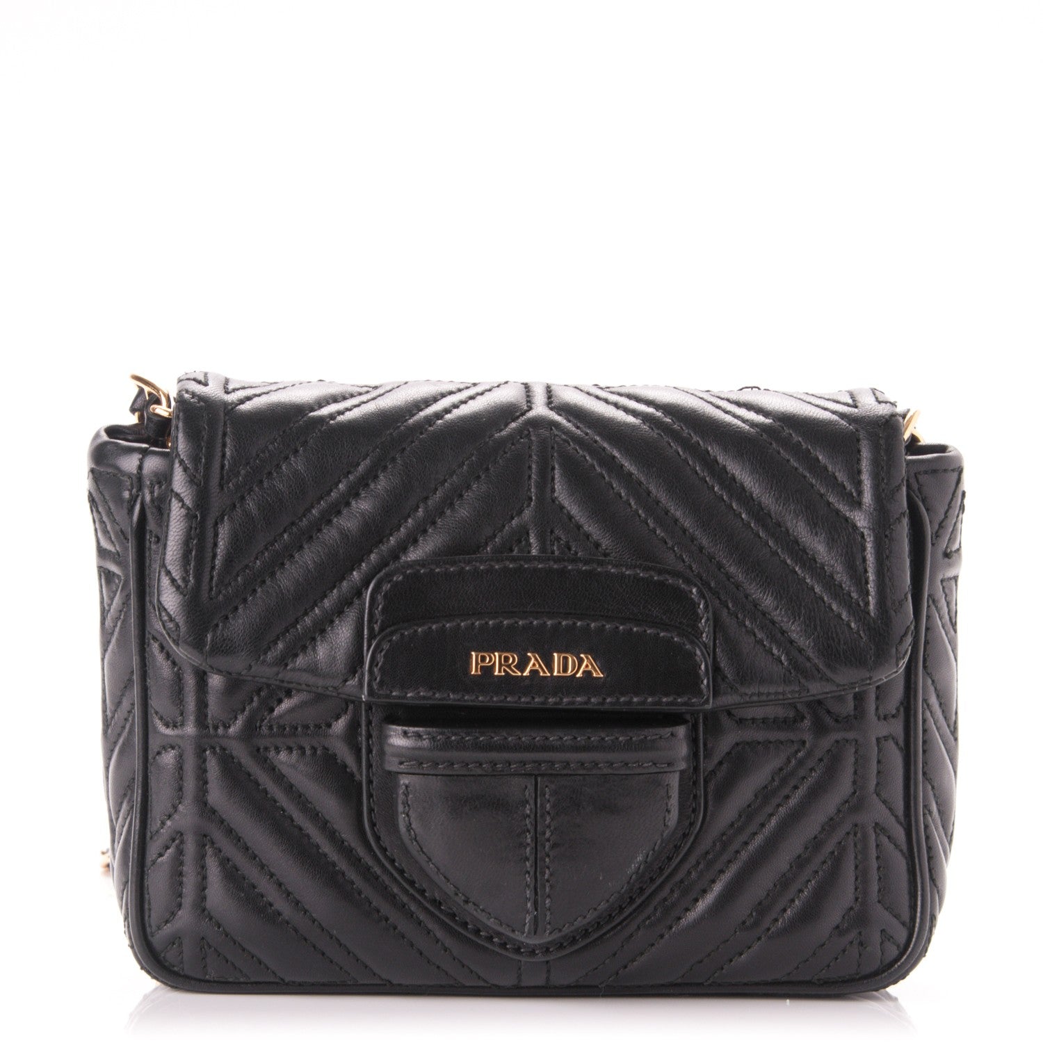 Prada Nappa Quilted Crossbody Bag Nero Black 1 of 8