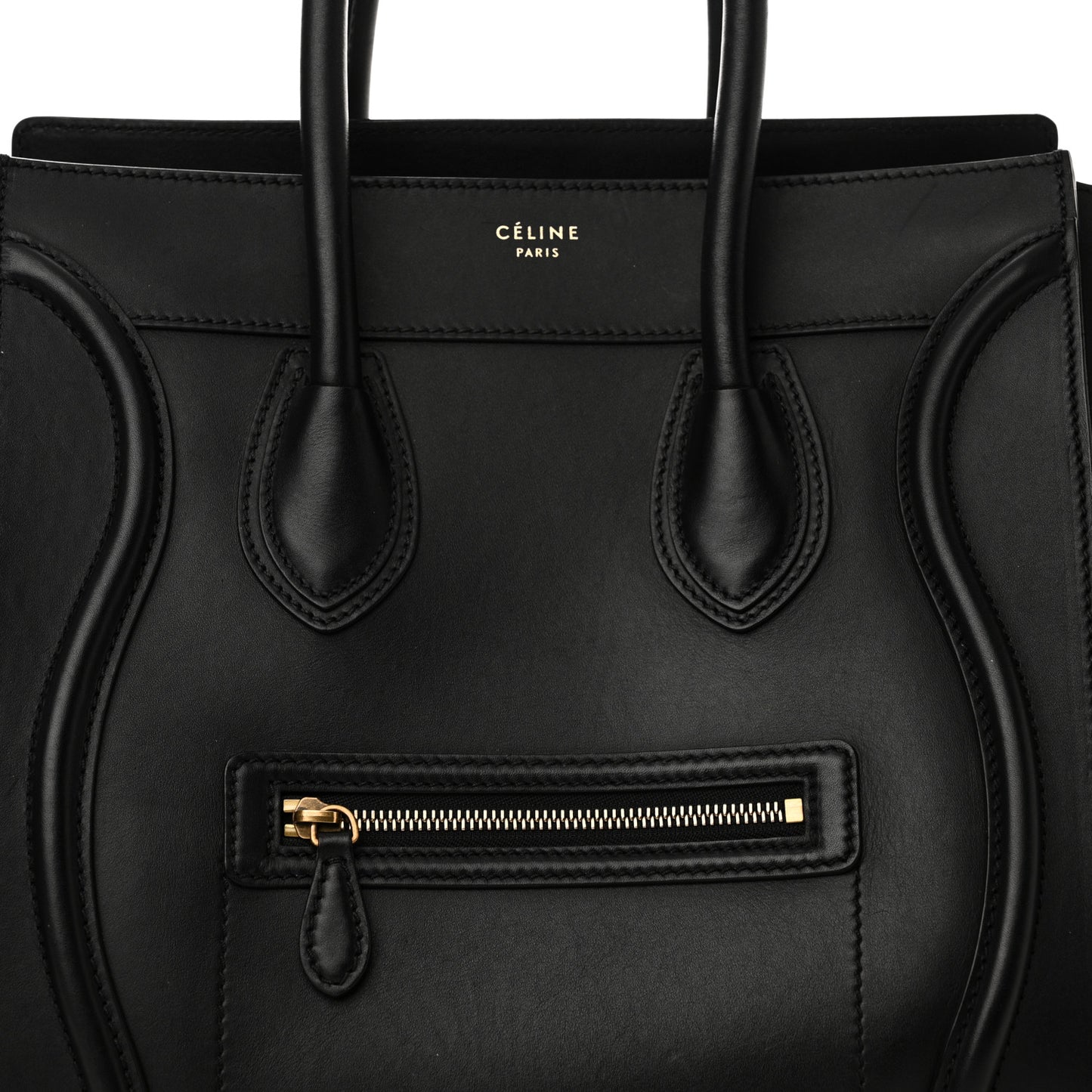Smooth Calfskin Mini Luggage Black