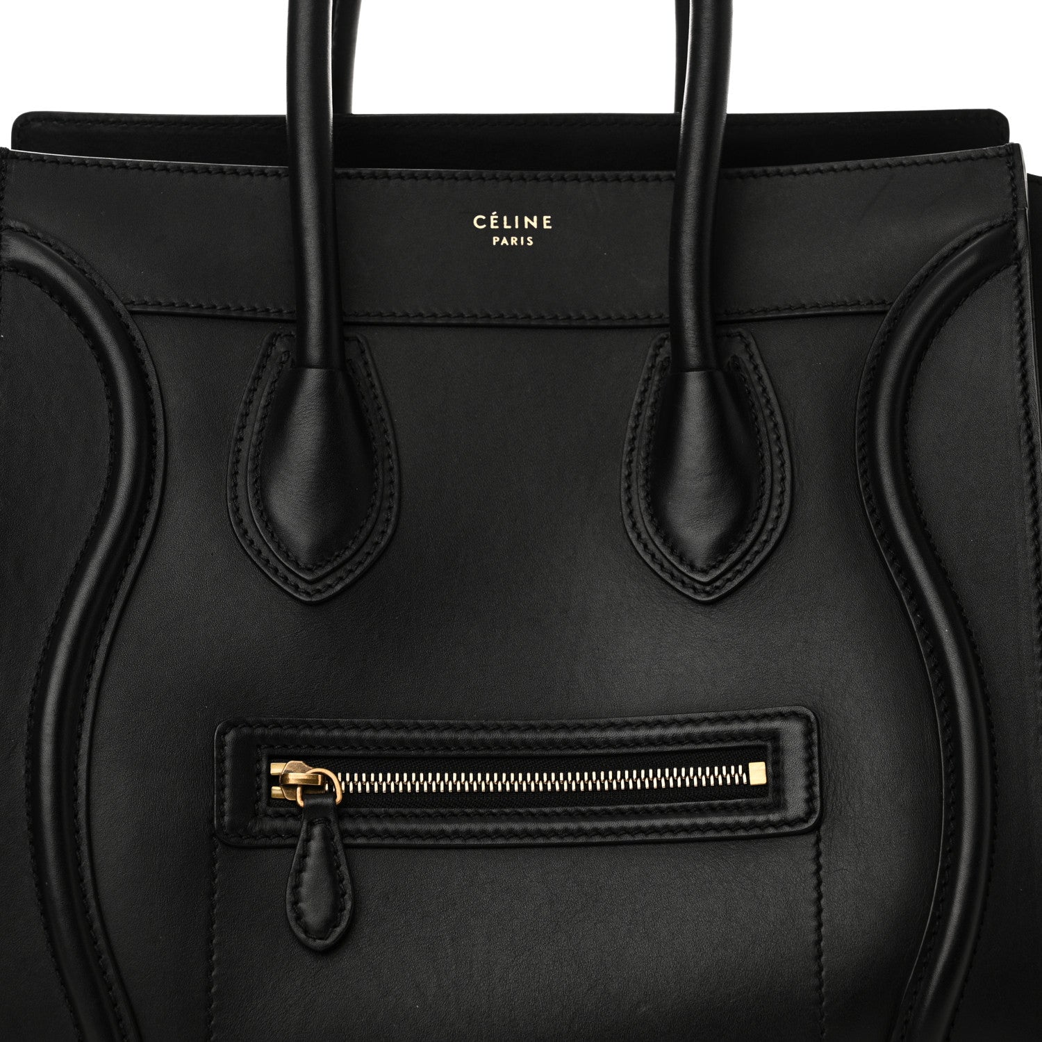 Celine Smooth Calfskin Mini Luggage Black 7 of 9