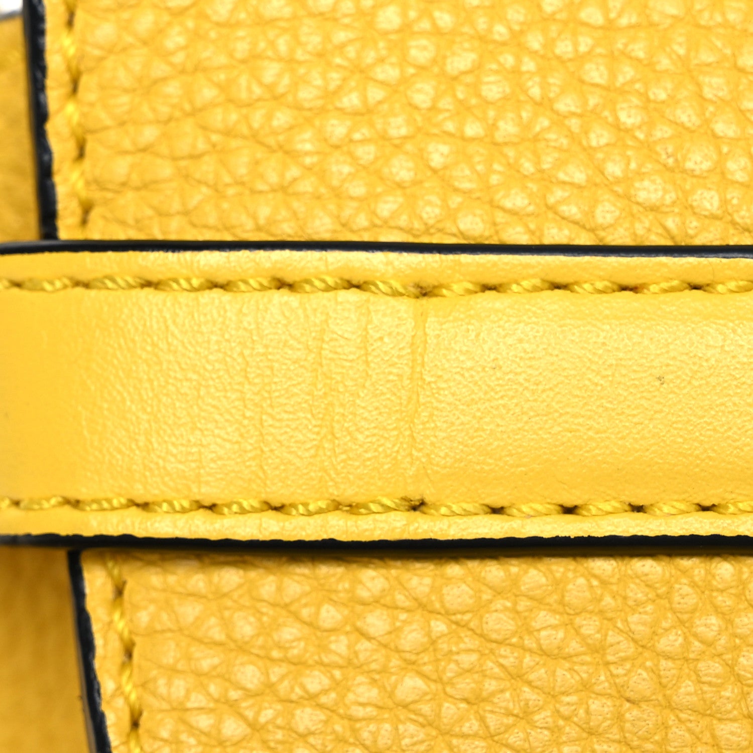 Loewe Grained Calfskin Mini Gate Crossbody Bag Yellow 14 of 15