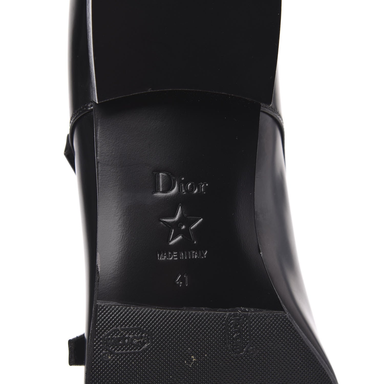 Christian Dior Brushed Calfskin Swing Monk Shoe 41 Black 7 of 8