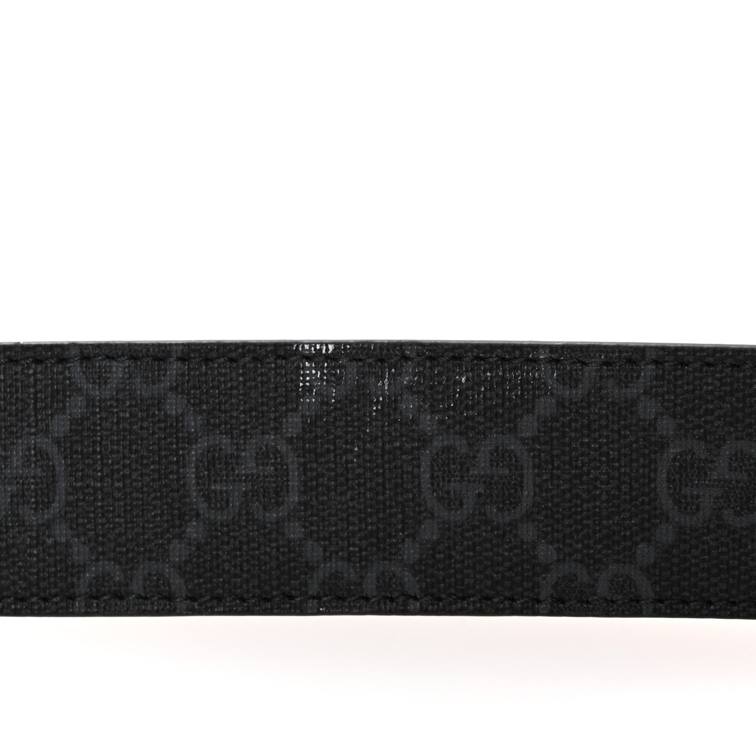 Gucci GG Supreme Monogram Plutone Calfskin 35mm Belt 80 32 Black 6 of 7