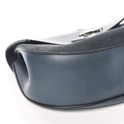 Chloe Suede Smooth Calfskin Mini Drew Shoulder Bag Cloudy Blue 9 of 11