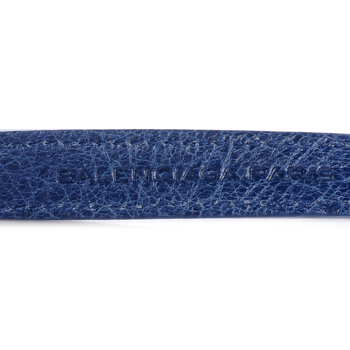 Balenciaga Agneau Giant 12 Silver Hardware Triple Tour Bracelet Small Bleu Cobalt 7 of 8