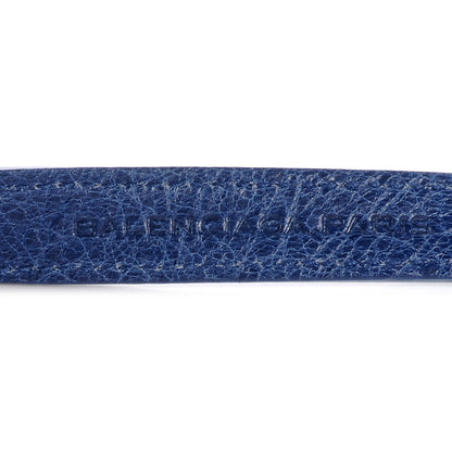 Balenciaga Agneau Giant 12 Silver Hardware Triple Tour Bracelet Small Bleu Cobalt 7 of 8