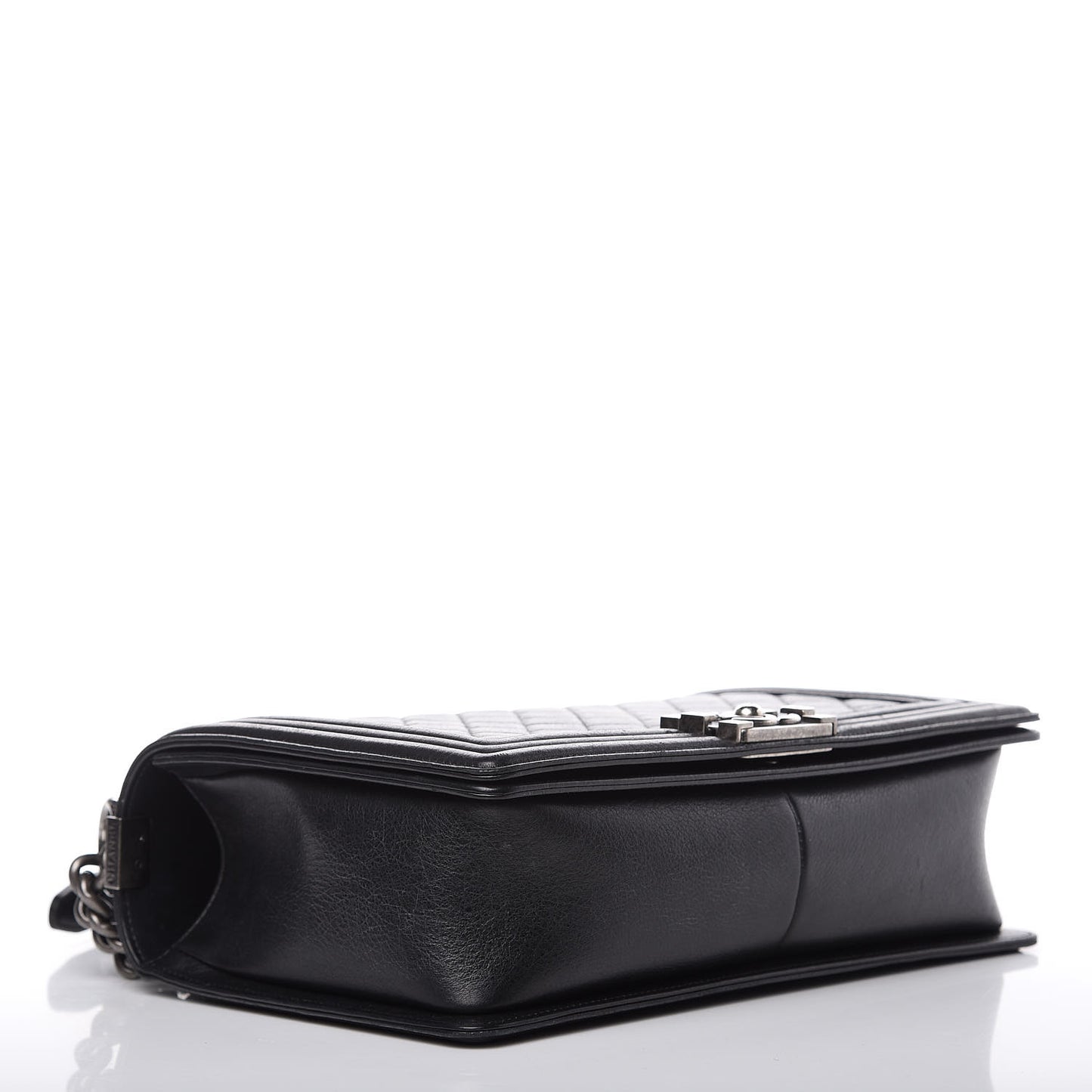 Lambskin Quilted New Medium Boy Flap Black