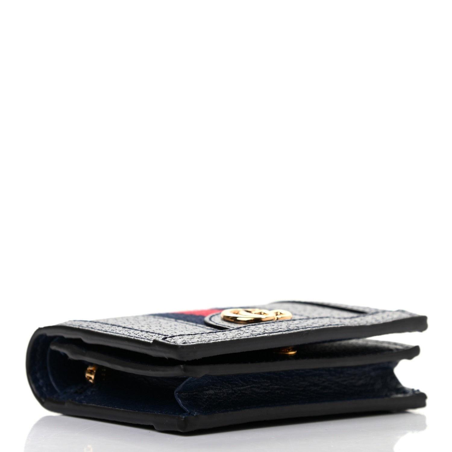 Gucci Calfskin Web Ophidia Card Case Blue 4 of 8