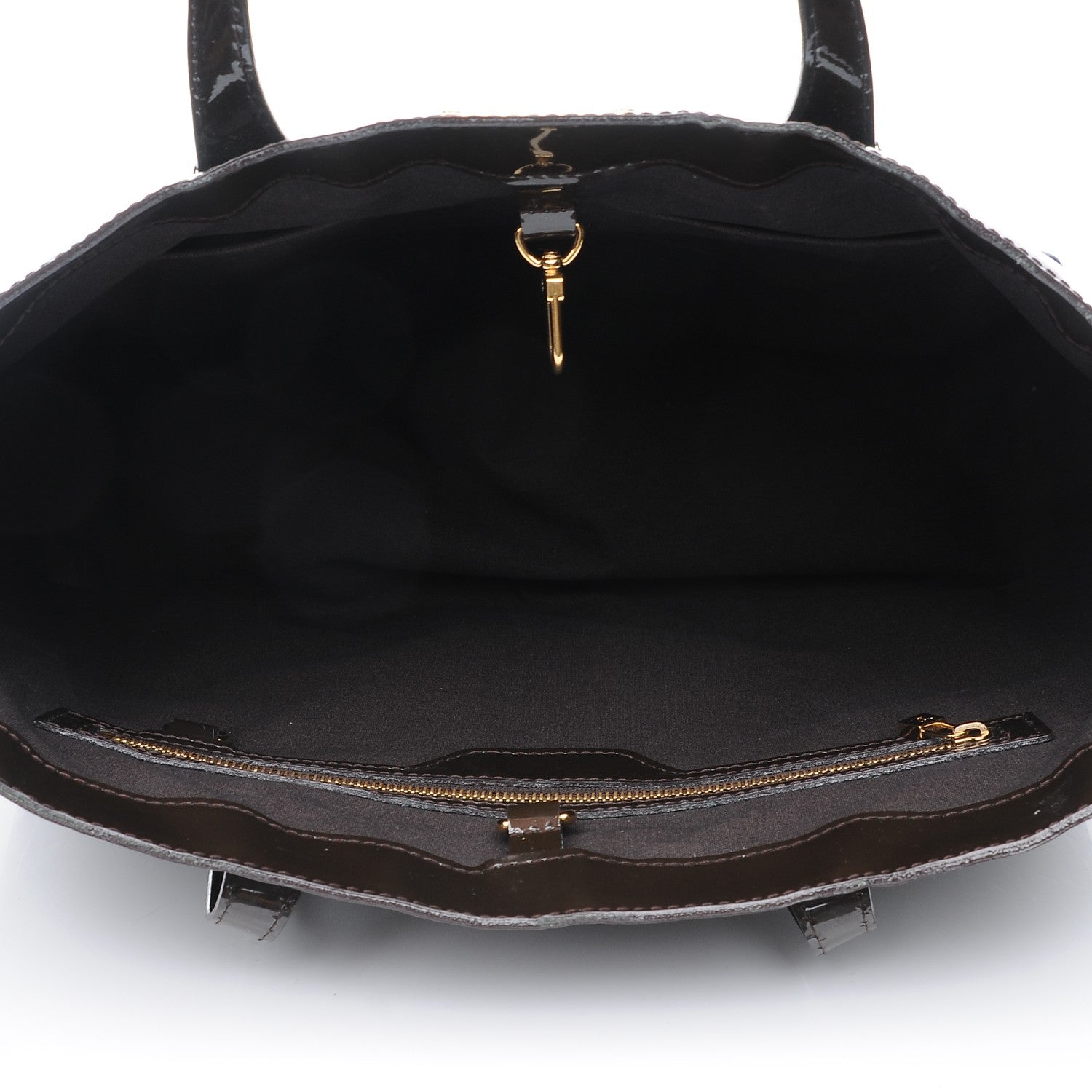 Louis Vuitton Vernis Wilshire MM Terre D'Ombre 4 of 9