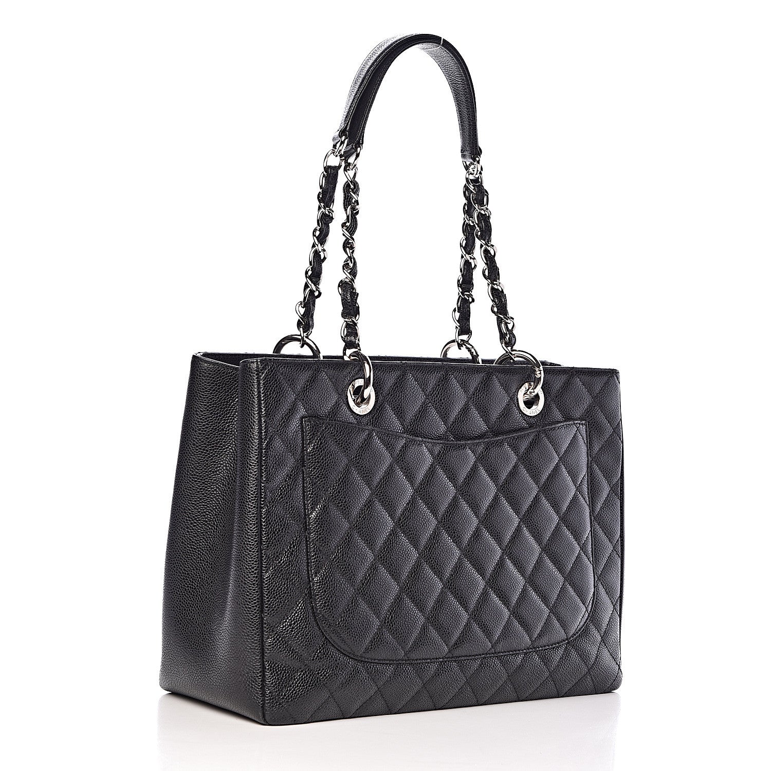 Chanel Caviar Quilted Grand Shopping Tote GST Black 3 of 18