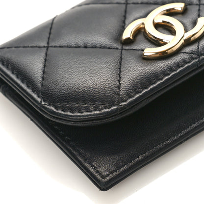 Chanel Lambskin Quilted Flap Waist Bag Insert Black 7 of 8