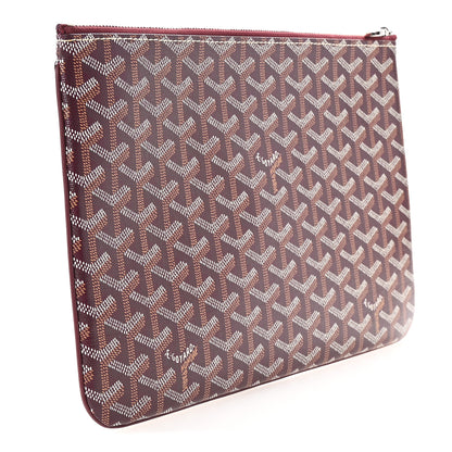Goyard Goyardine Senat Pochette MM Burgundy 3 of 8