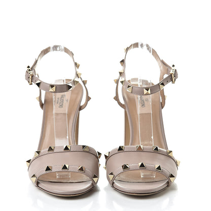 Valentino Garavani Calfskin Rockstud Ankle Strap 90mm Sandals 38 Poudre 2 of 10