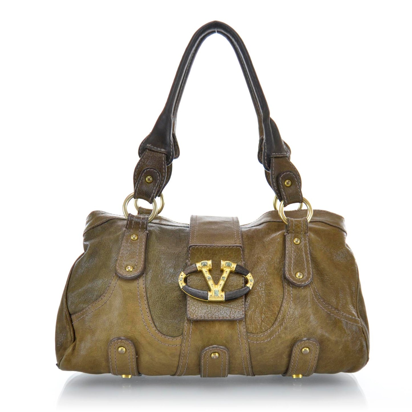 Leather Catch Satchel