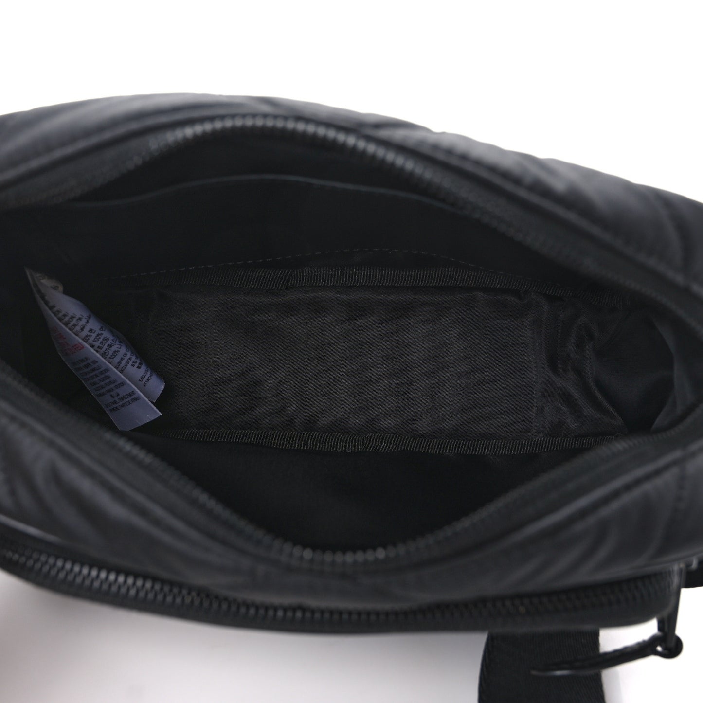 Nylon Quilted Paddy Crossbody Bag Black