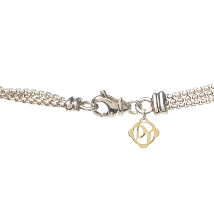 David Yurman Sterling Silver 18K Yellow Gold Lariat Waterfall Necklace 4 of 4