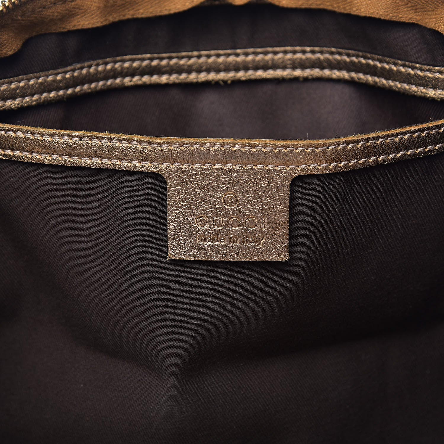 Gucci Crystal Monogram Medium Joy Boston Gold 6 of 15