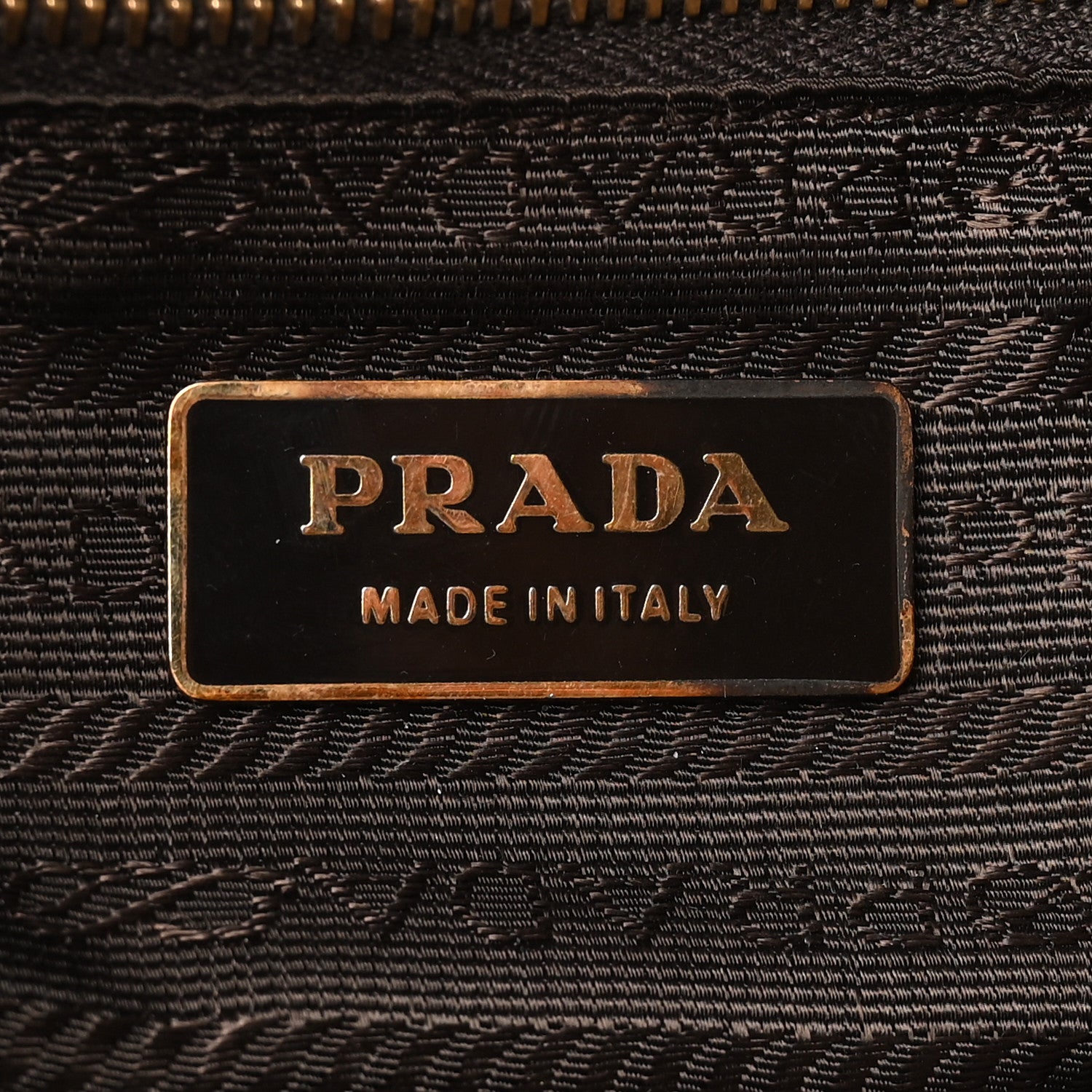 Prada Saffiano Rectangular Shoulder Bag Brown 6 of 13