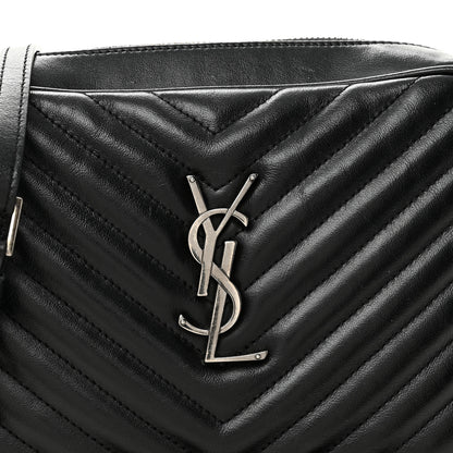 Saint Laurent Calfskin Matelasse Monogram Lou Camera Bag Black 8 of 11