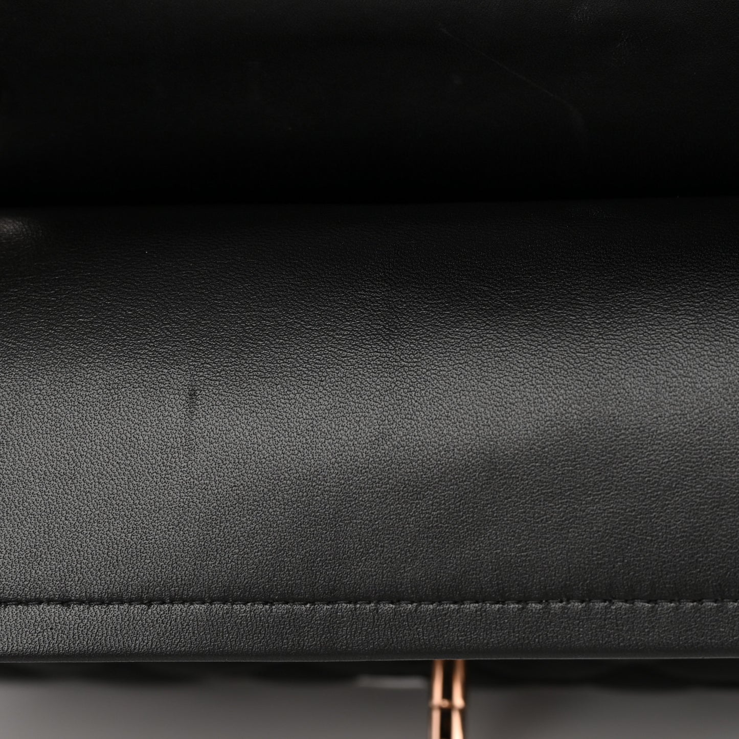 Lambskin Quilted Small Double Flap Black