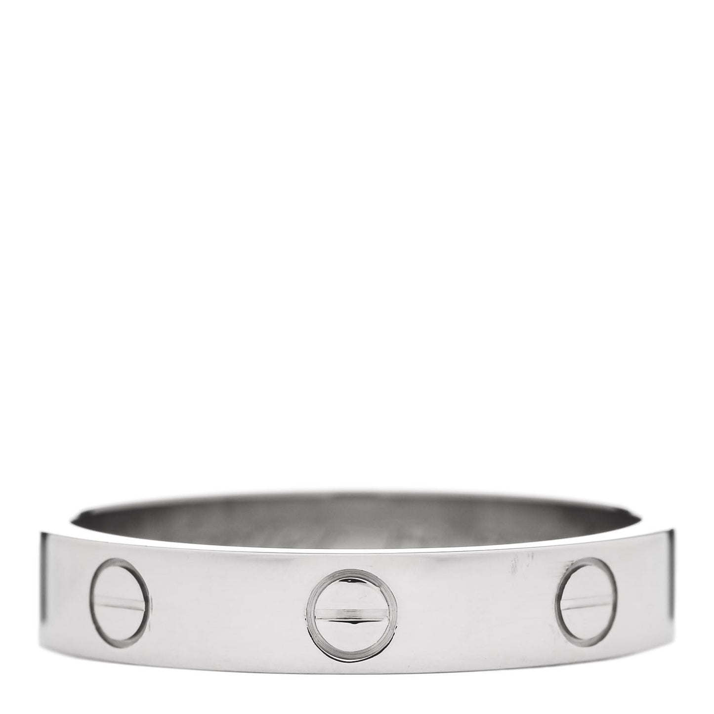 18K White Gold 4mm LOVE Wedding Band Ring 59 8.75