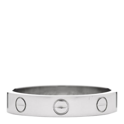 Cartier 18K White Gold 4mm LOVE Wedding Band Ring 59 8.75 1 of 5