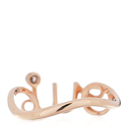 Christian Dior 18K Rose Gold Diamond Oui Ring 54 7 5 of 10