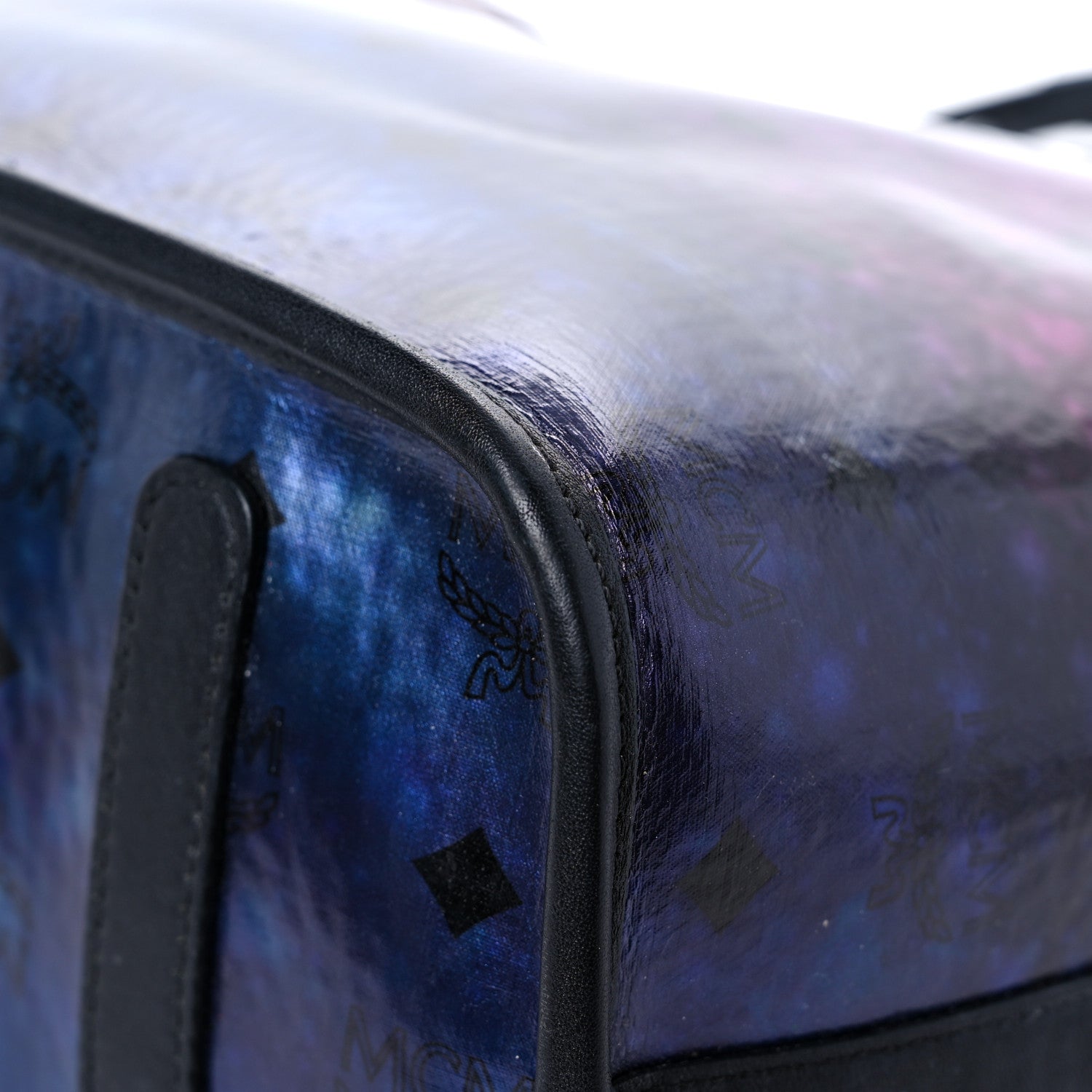 MCM Metallic Galaxy Visetos Medium Project Reversible Shopper Tote Black Multicolor 17 of 21