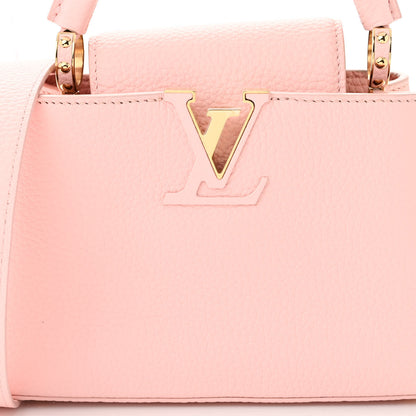 Louis Vuitton Taurillon Capucines Mini Rose Jasmin 7 of 10
