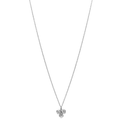 Tiffany Platinum Diamond Petal Flower Necklace 1 of 6