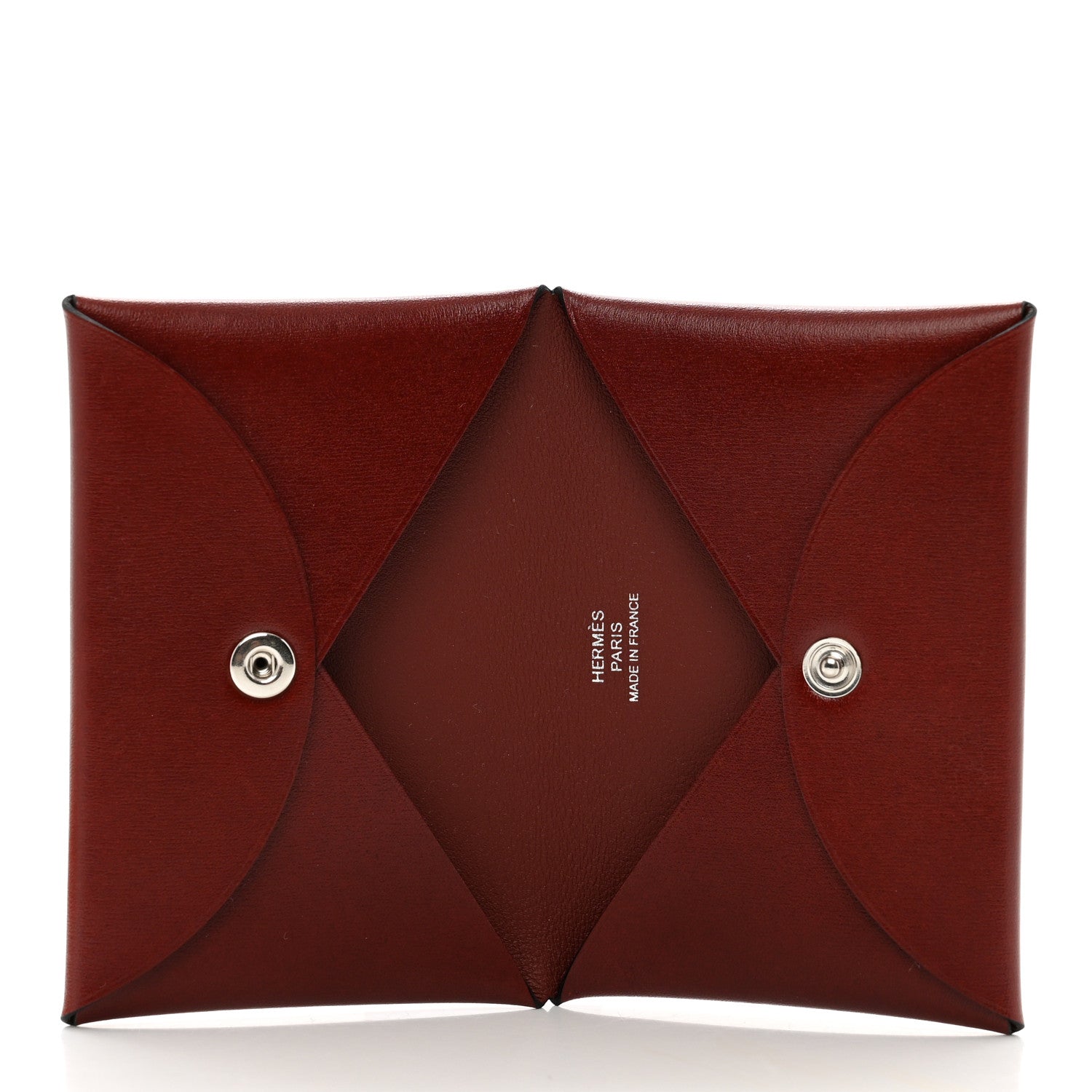 Hermes Box Calvi Card Case Rouge H 5 of 7
