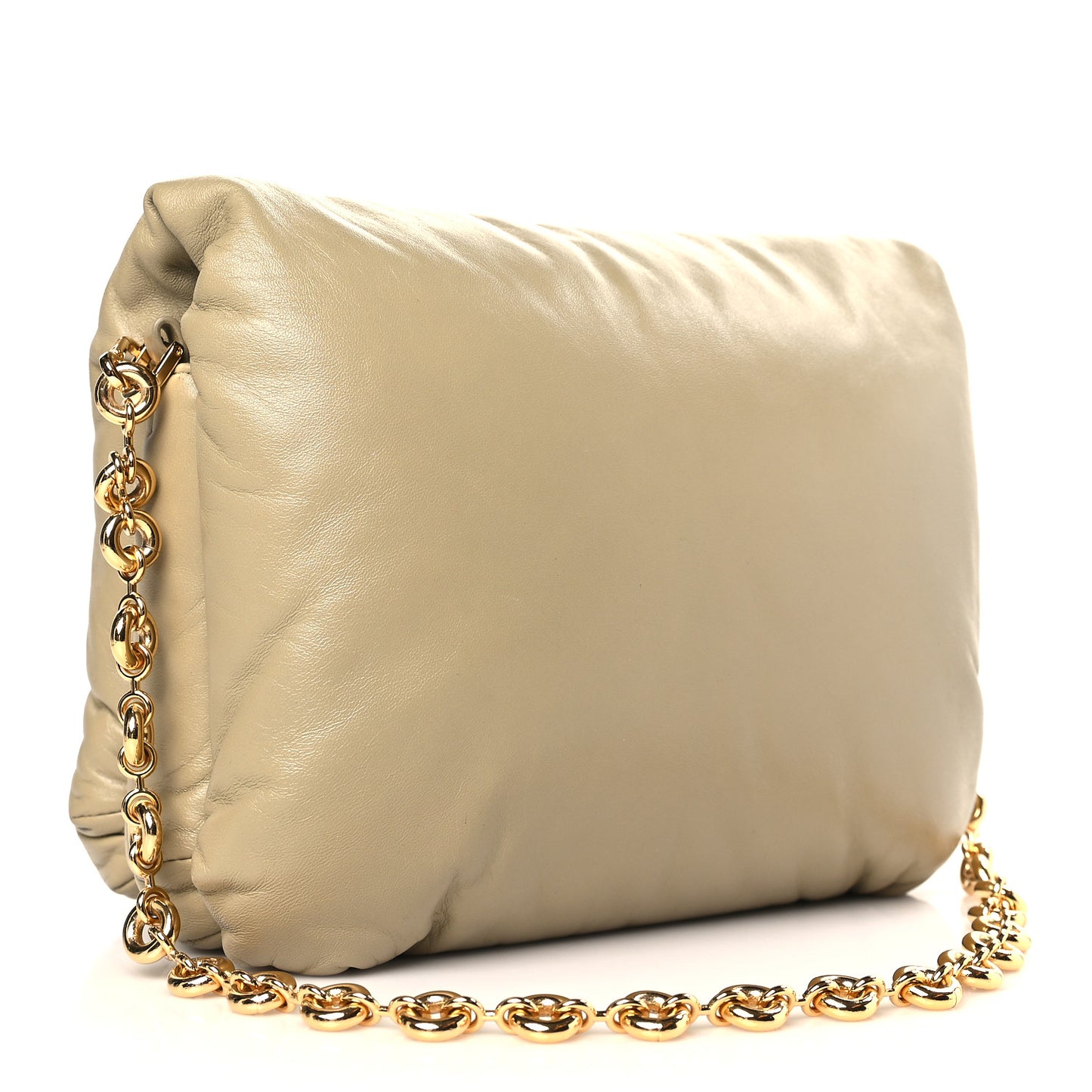 Lambskin Goya Puffer Bag Clay Green