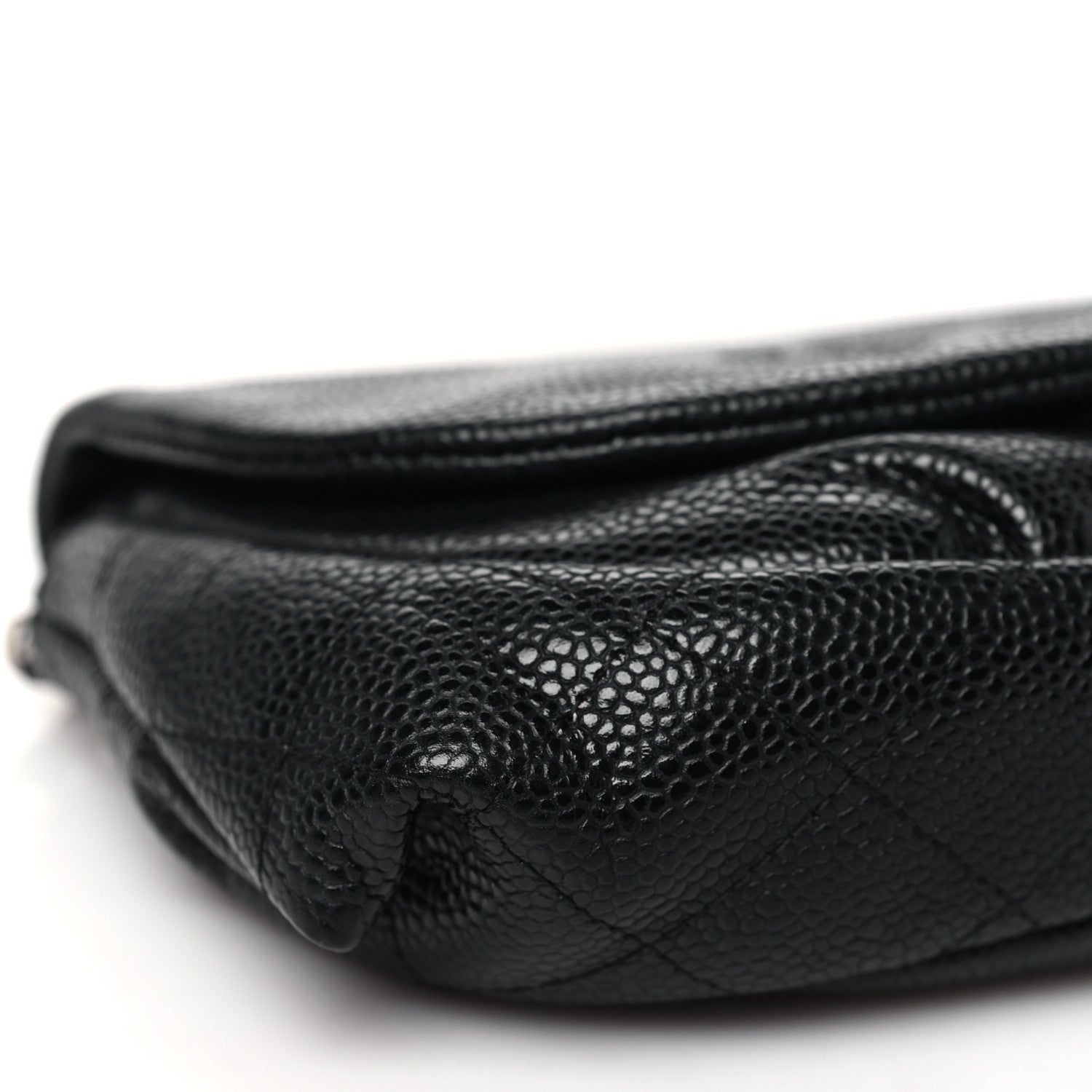 Chanel Caviar Half Moon Wallet On Chain WOC Black 10 of 11
