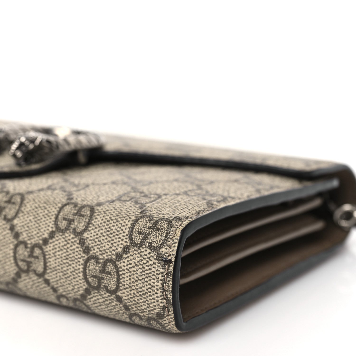 Gucci GG Supreme Monogram Mini Dionysus Chain Wallet Beige Taupe 9 of 11