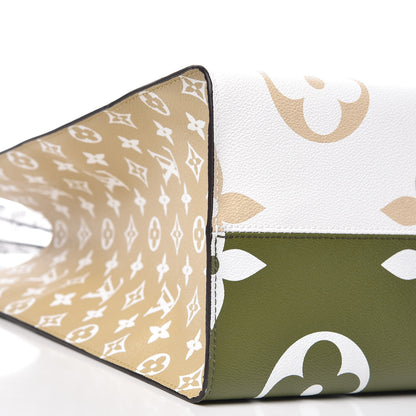 Louis Vuitton Monogram Giant Onthego GM Kaki Beige 6 of 10