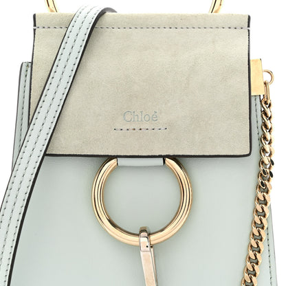 Chloe Suede Calfskin Mini Faye Bracelet Bag Airy Grey 7 of 9