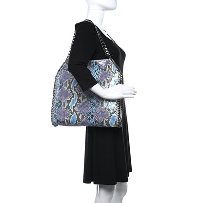Stella McCartney Eco Python Oleographic Small Falabella Tote Navy 3 of 10