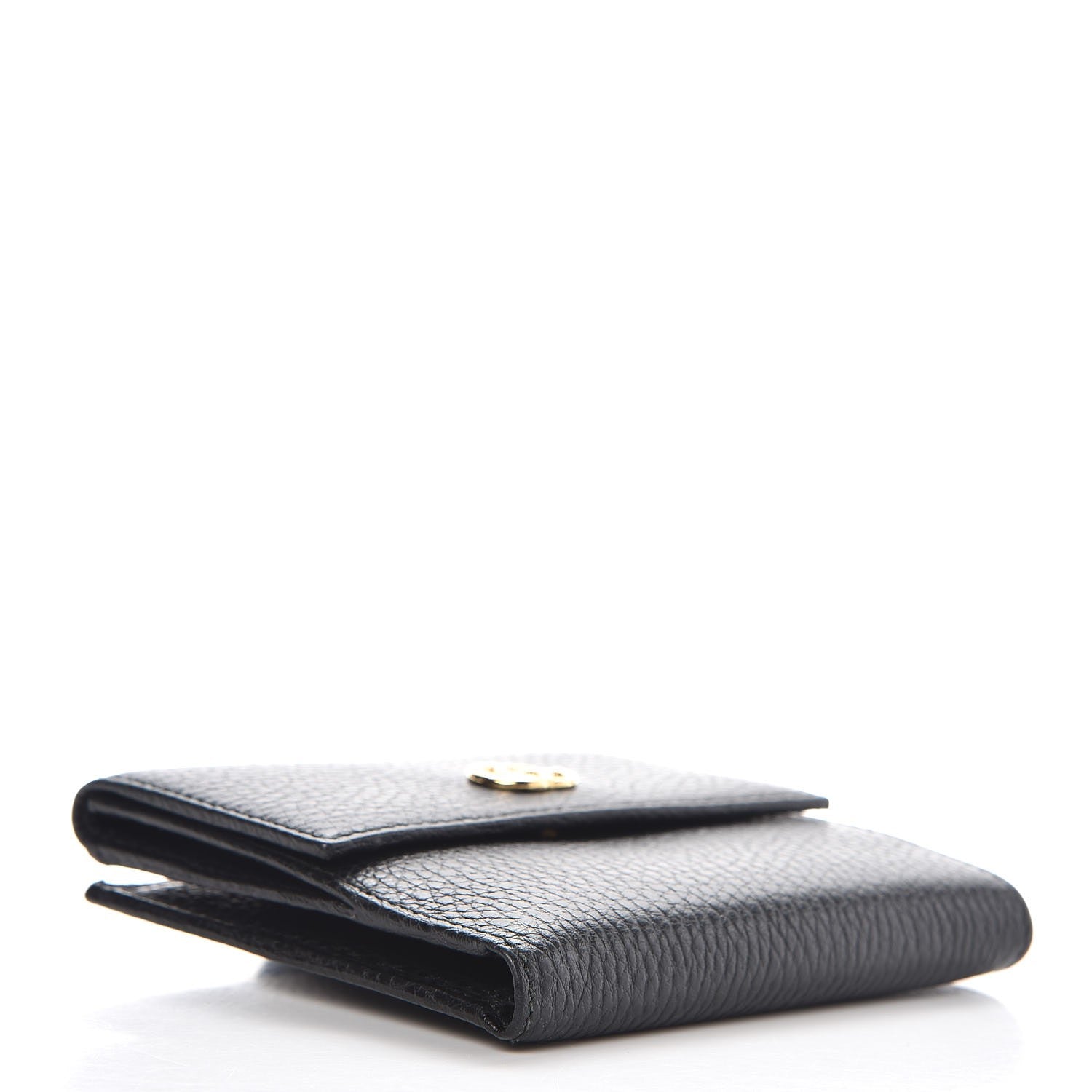 Gucci Dollar Calfskin Double G French Flap Wallet Black 4 of 8