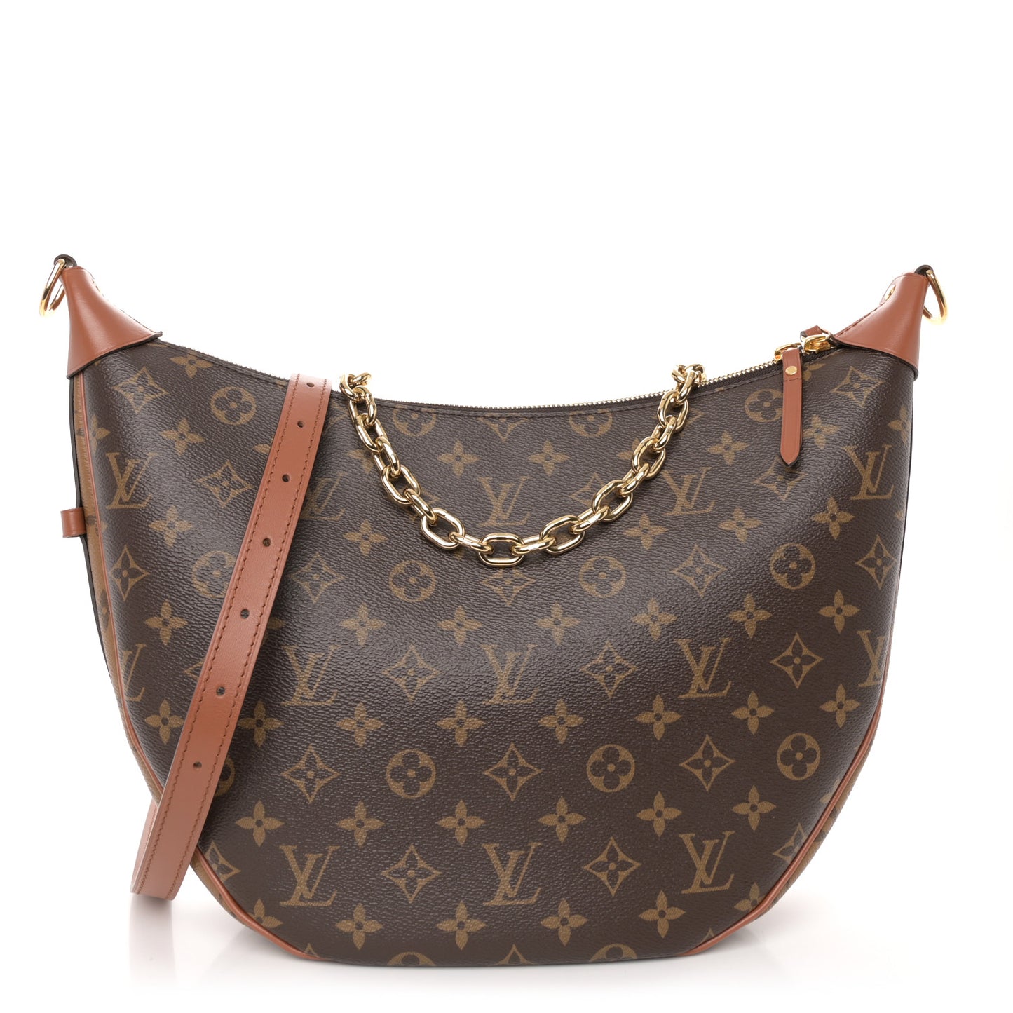 Reverse Monogram Loop Hobo